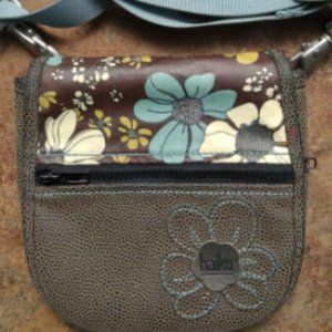 HAIKU Sharon Eisenhauer Floral Crossbody Shoulder Bag Small Messenger Purse-8x7